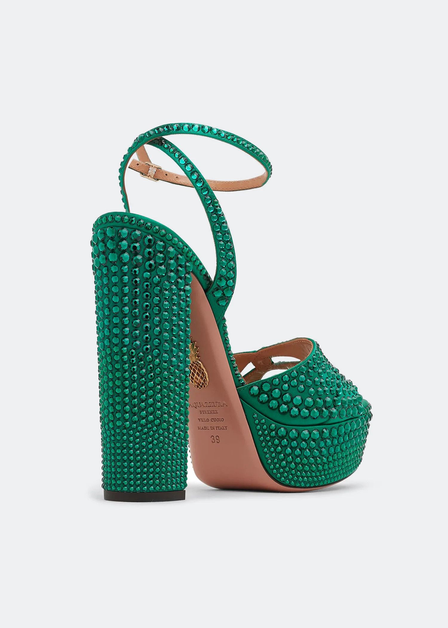 Aquazzura o1srvl11e1024 Sandal in Green Size US 10 / IT 40 - 4 Thumbnail
