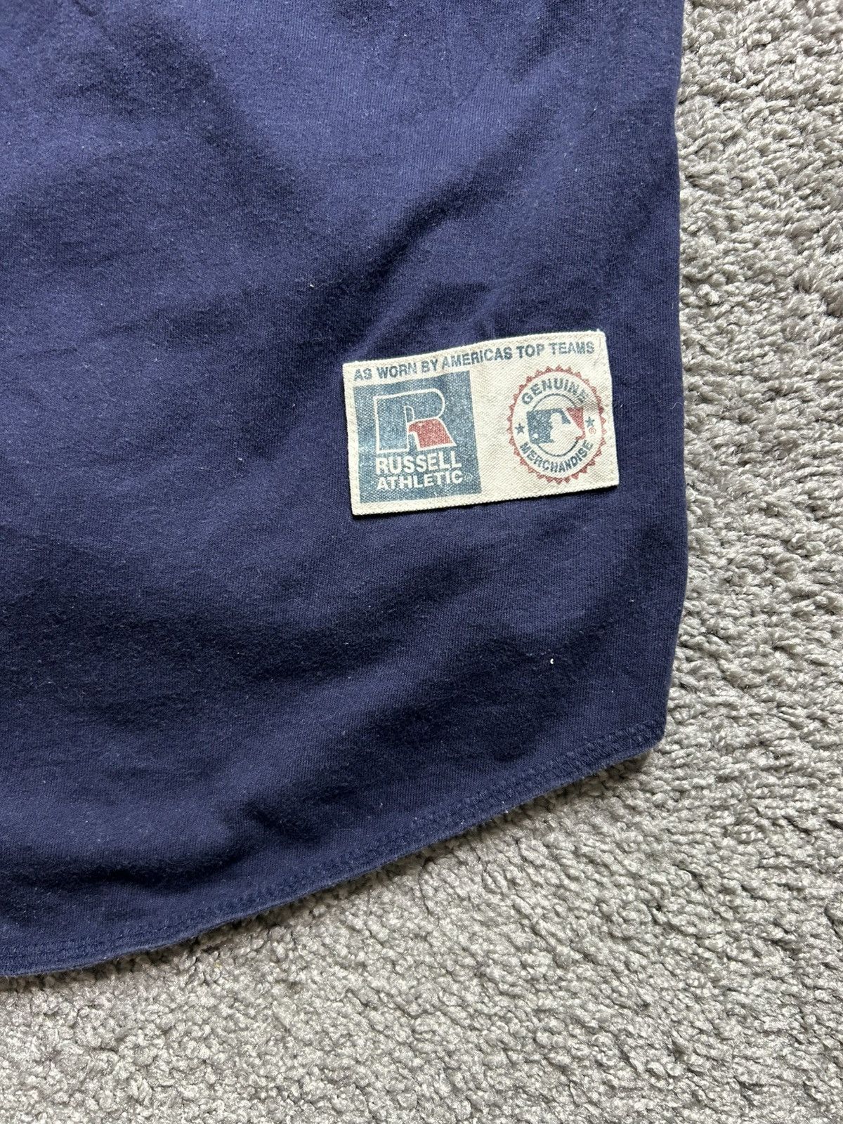 Vintage Vintage 90s New York Yankees Russell MLB Baseball Jersey Size US XL / EU 56 / 4 - 5 Thumbnail