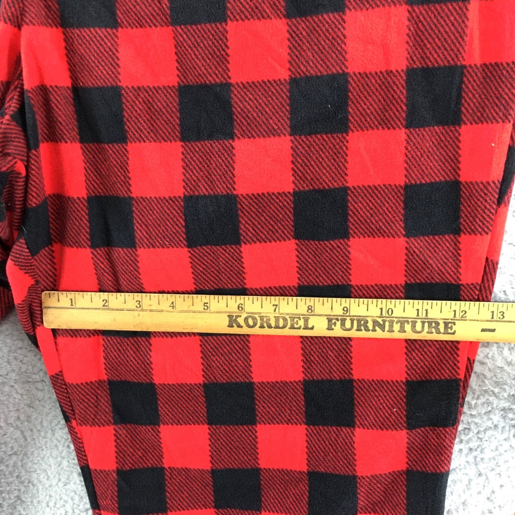 Vintage Wondershop Red Black Checkered Straight Leg Pants Womens 1X Pull On High Rise Pajama Pants Mens? Size 40" / US 18 - 4 Thumbnail