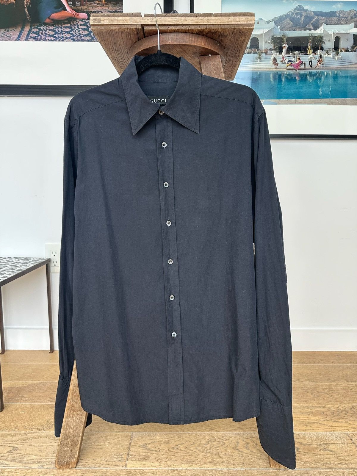 Gucci Gucci black mens shirt 100% cotton Size US L / EU 52-54 / 3 - 1 Thumbnail