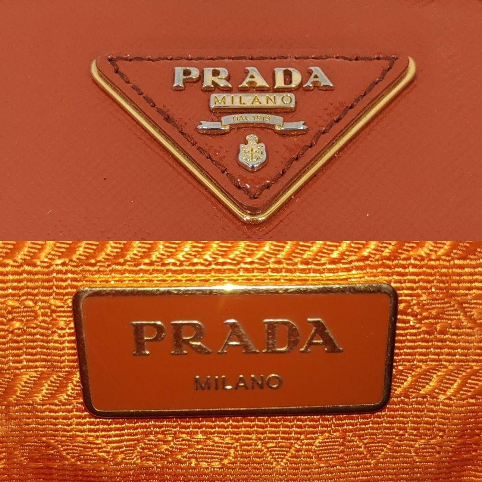 Prada Prada - Orange Leather Handbag Size ONE SIZE - 8 Thumbnail