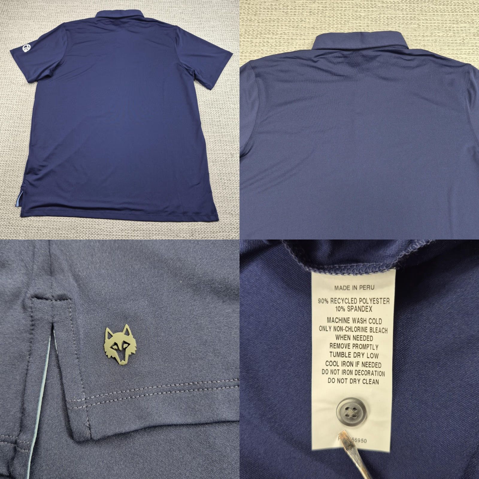 Vintage Greyson Tala Golf Polo Shirt Mens XL Blue Polo Short Sleeve Activewear Casual 7 abc Performance Stretch Tech Logo Embroidered Size US XL / EU 56 / 4 - 8 Thumbnail