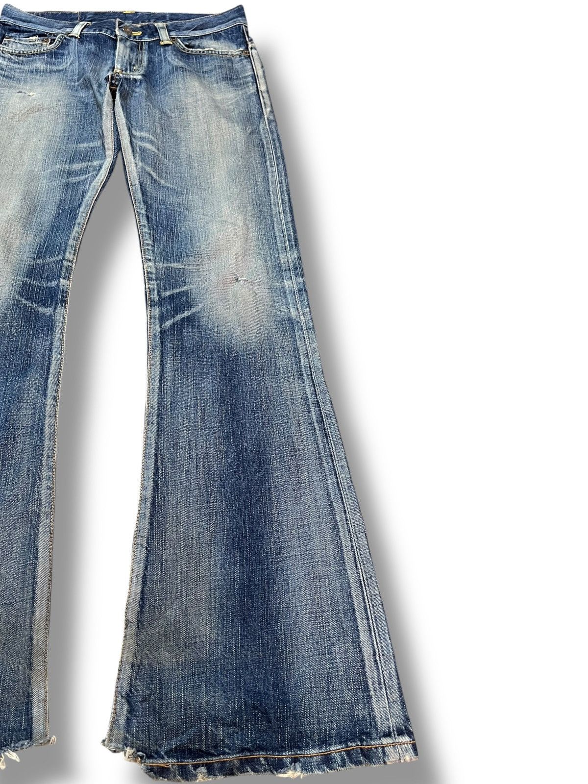 Edwin Vintage Edwin Flare Boot Cut Whiskers Denim Size US 31 - 4 Thumbnail