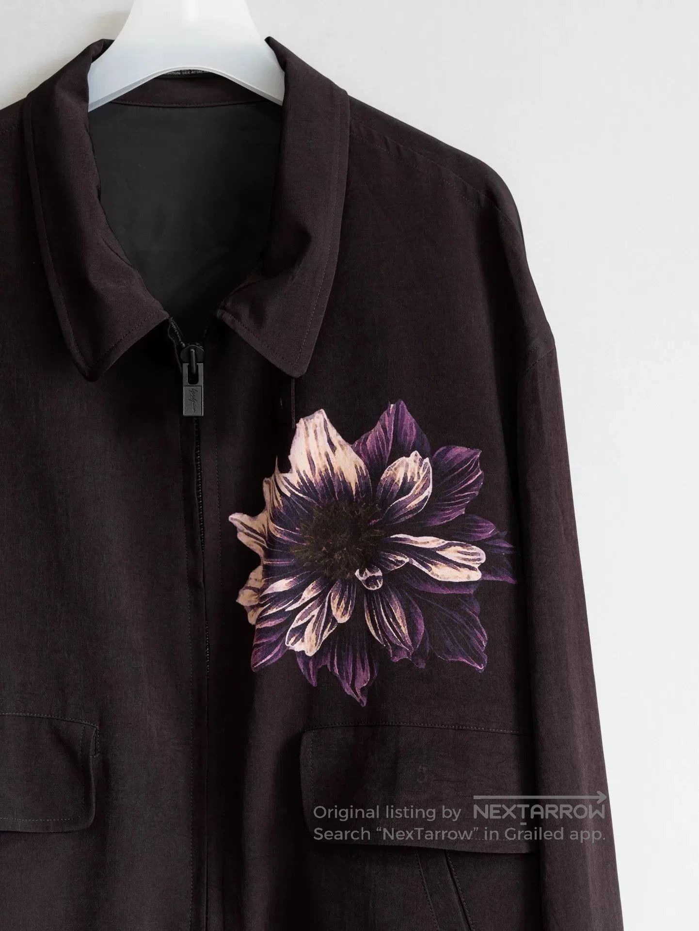 Yohji Yamamoto Yohji Yamamoto Zip Jacket with Floral Design. Size US M / EU 48-50 / 2 - 3 Thumbnail