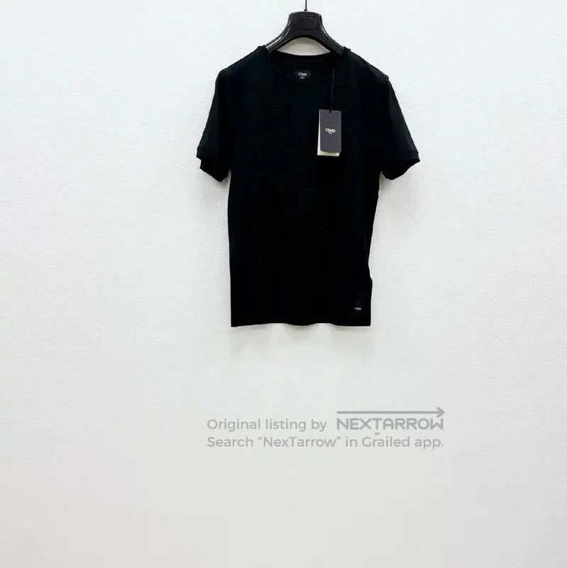 Fendi Fendi Black Cotton Short Sleeve Men's T-shirt . Size US S / EU 44-46 / 1 - 1 Thumbnail