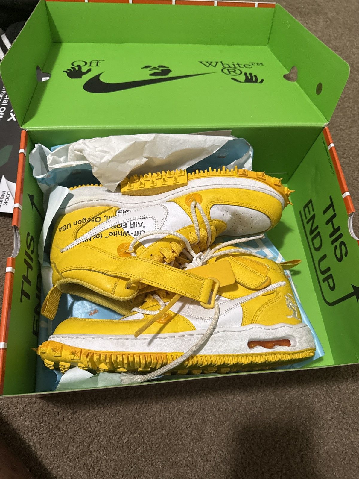 Off-White Air Force 1 Mid SpLTHR Size US 10.5 / EU 43-44 - 6 Thumbnail