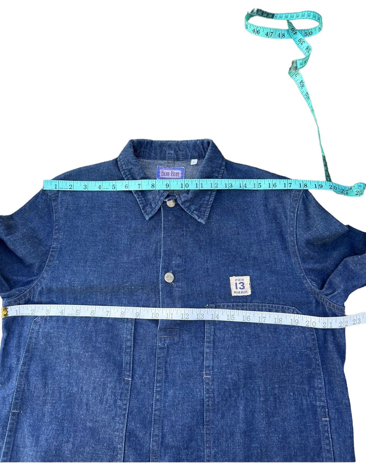 Blue Blue Japan VTG Blue Blue Japan Indigo Blue Pull Over Denim Jacket Shirt Size US M / EU 48-50 / 2 - 3 Thumbnail
