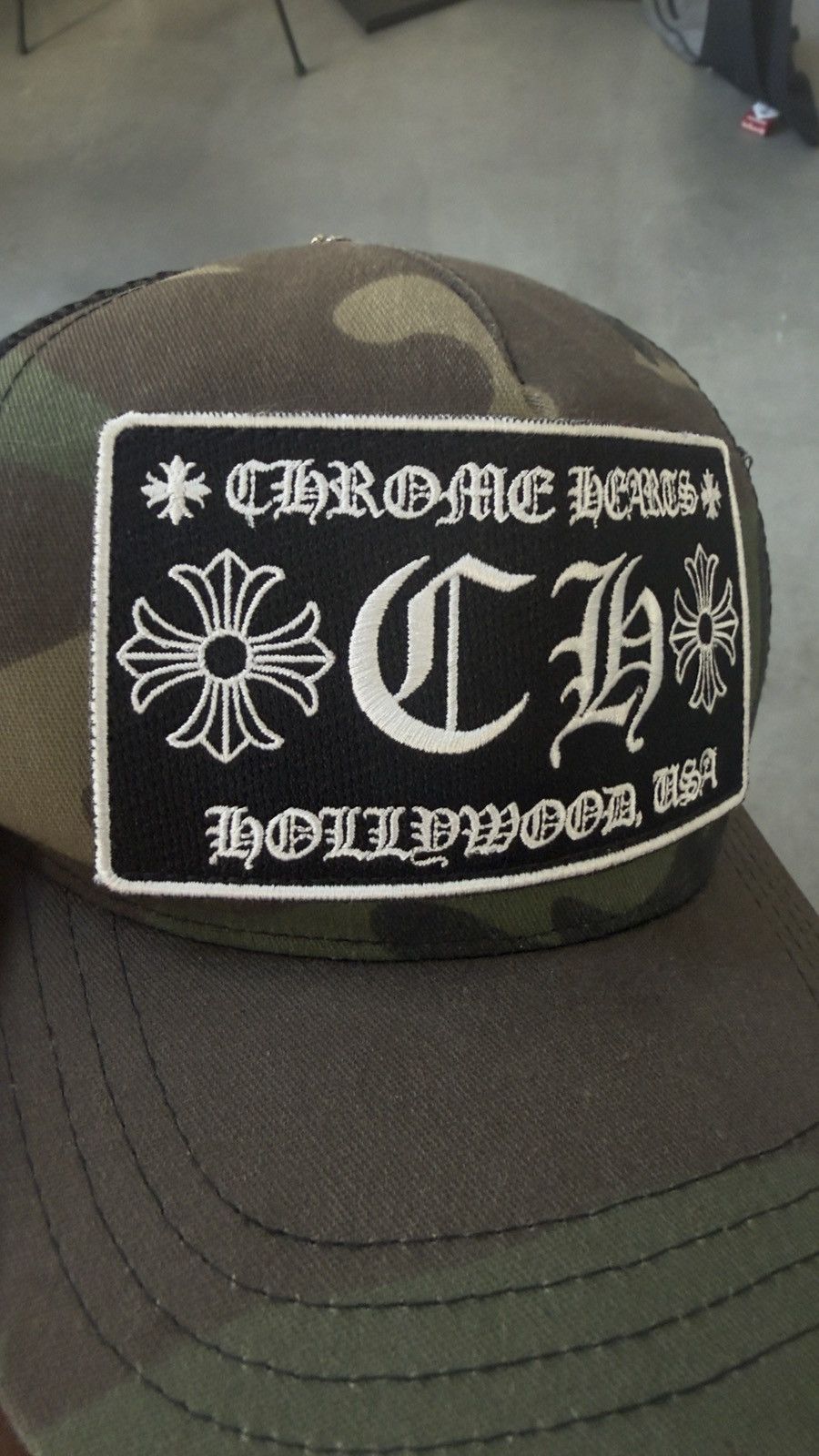 Chrome Hearts RARE! Chrome Hearts Camo Tucker Hat Size ONE SIZE - 3 Thumbnail