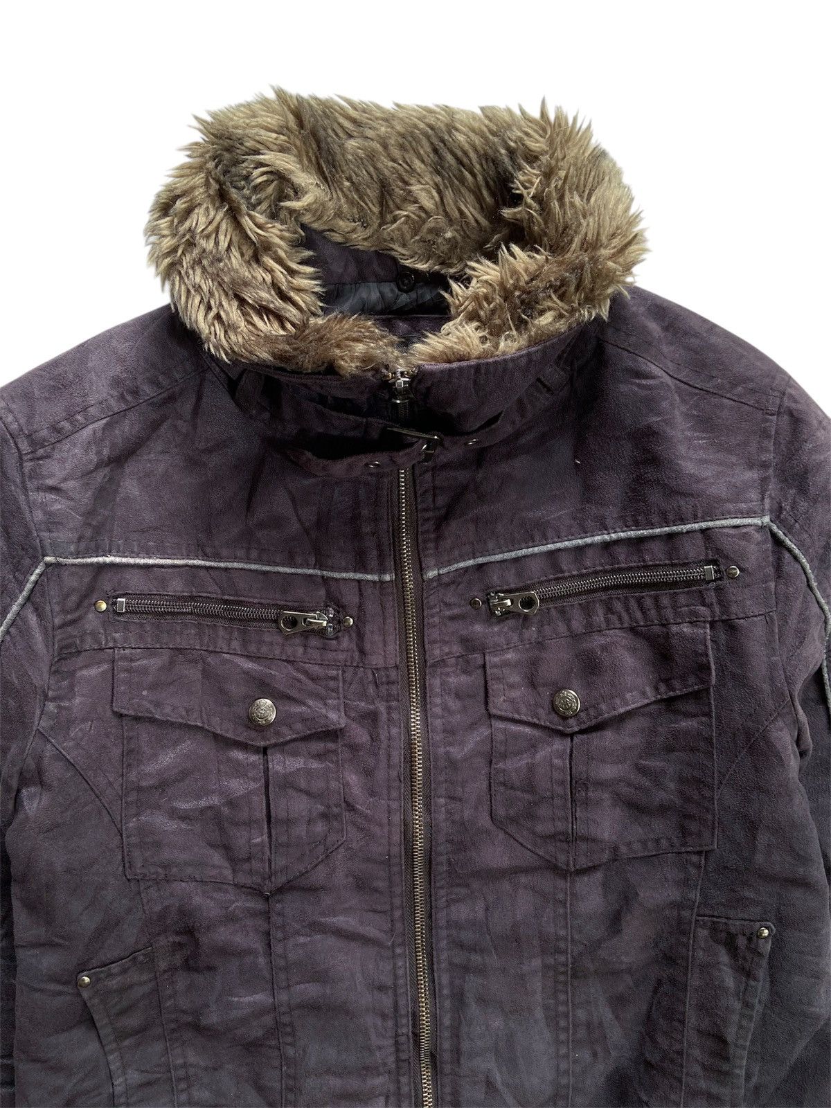Japanese Brand JAPANESE BAREBACK FAUX FUR BLACK WASHED JACKET Size US M / EU 48-50 / 2 - 10 Thumbnail