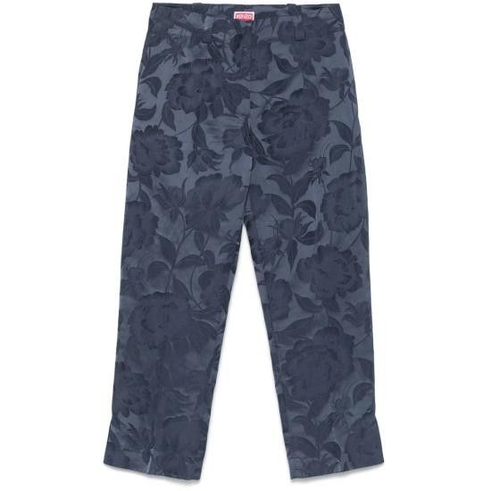 Kenzo KENZO Women Pants FF52PA0939JG 67 BLUE Size 26" / US 2 / IT 38 - 1 Thumbnail