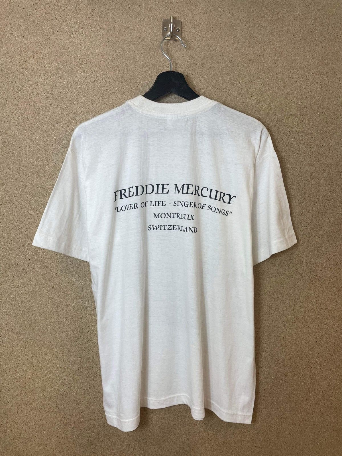 Band Tees × Vintage Vtg Freddie Mercury ”Lover of Life Singer of Songs” 90s - M Size US M / EU 48-50 / 2 - 3 Thumbnail