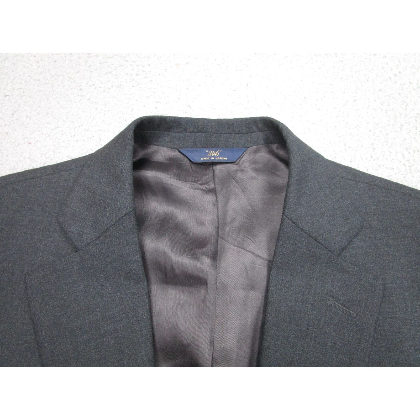 Brooks Brothers Brooks Brothers 346 Blazer Mens 43R Gray Stretch Wool Suit Jacket 2 Piece Size 46R - 2 Thumbnail