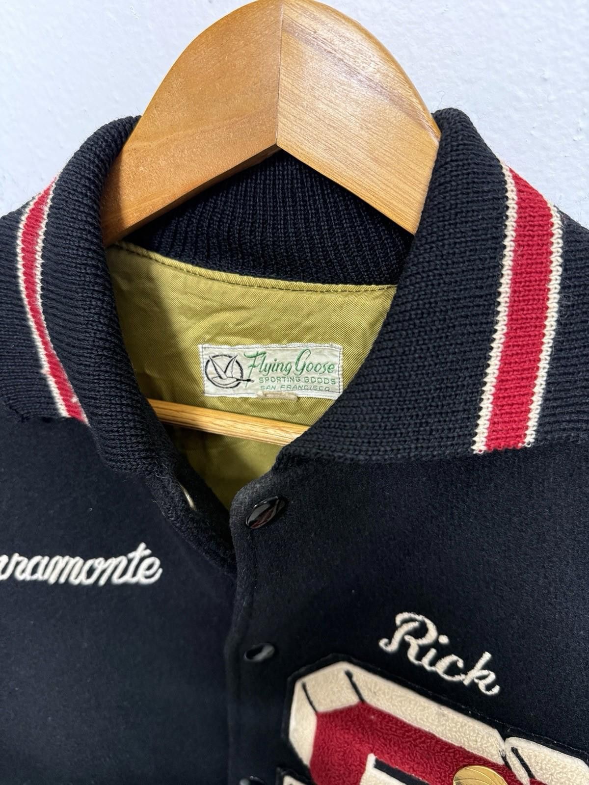 Other 1950s Flying Goose Leather & Wool Letterman Jacket Large Size US L / EU 52-54 / 3 - 5 Thumbnail