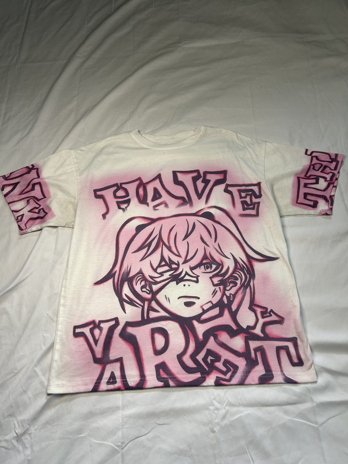 Other PINK N WHITE GRAFATTI TEE Size US L / EU 52-54 / 3 - 1 Thumbnail