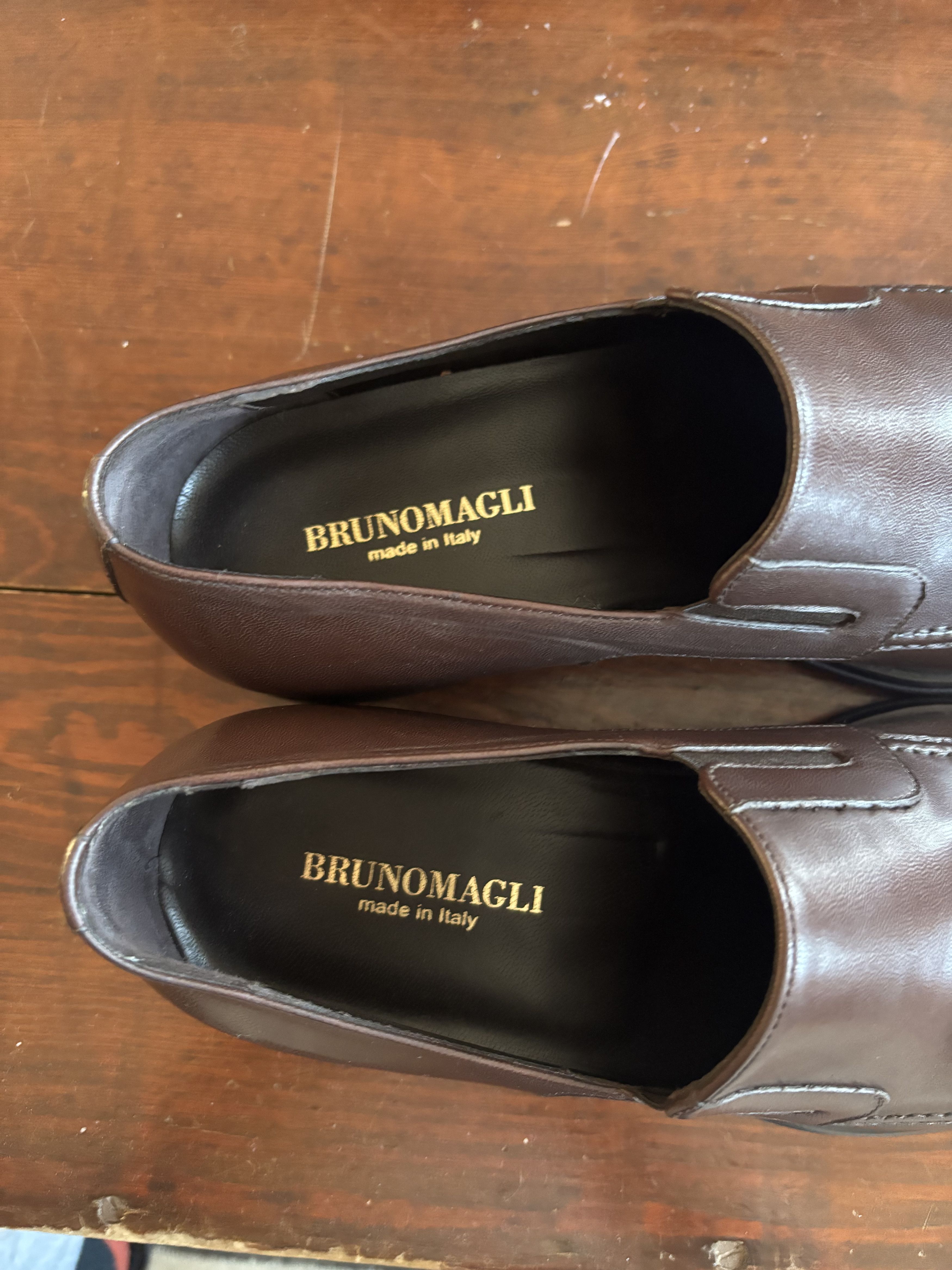 Bruno Magli Brown Pebble Raging Slip On Size US 10 / EU 43 - 3 Thumbnail