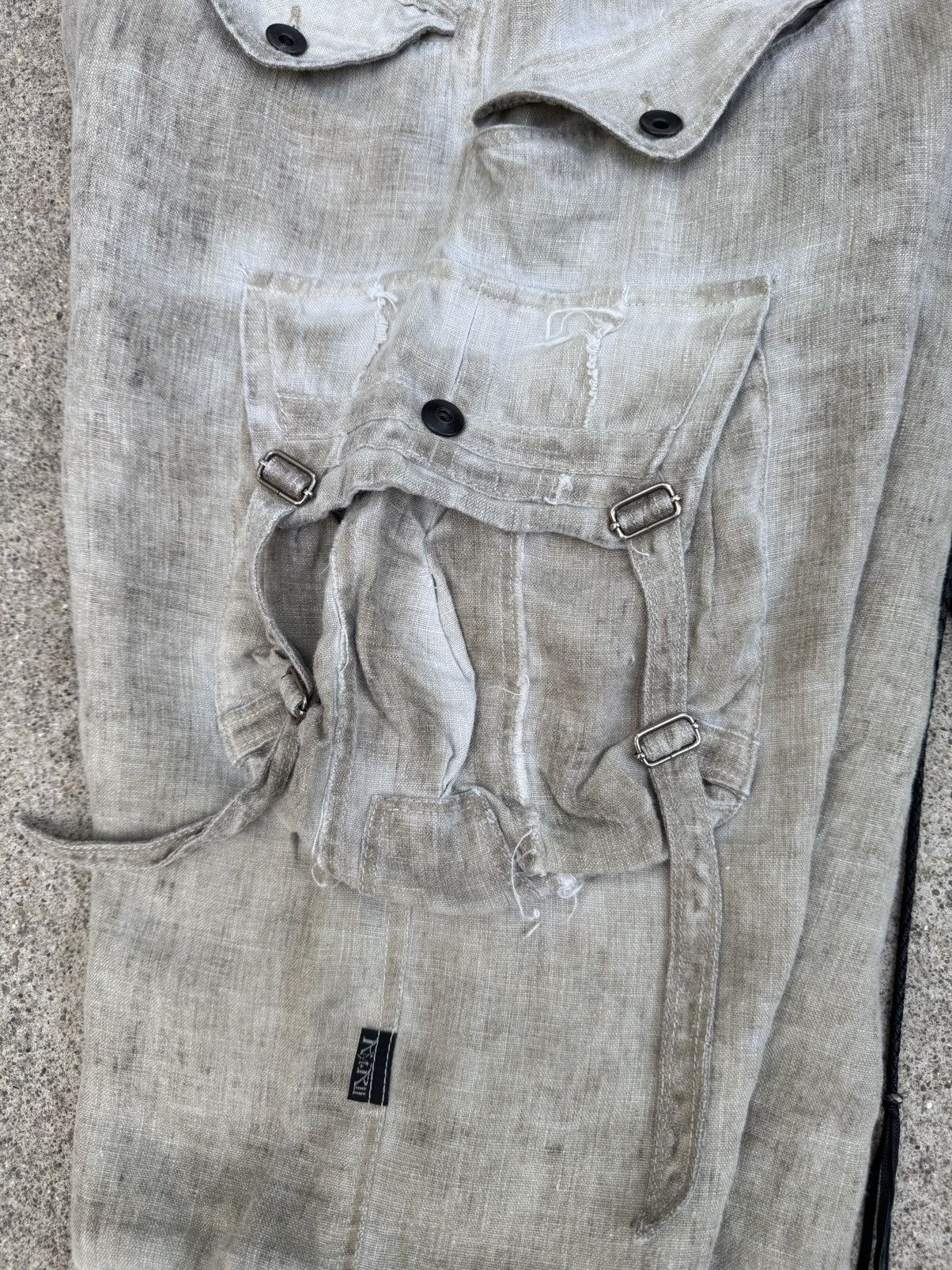 KMRii Kmrii Goat Linen Cargo Shorts Size US 31 - 17 Thumbnail