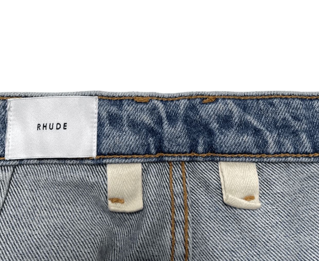 Rhude RHUDE Authentic Reza Denim Double Knee Indigo Pants Size US 34 / EU 50 - 5 Thumbnail