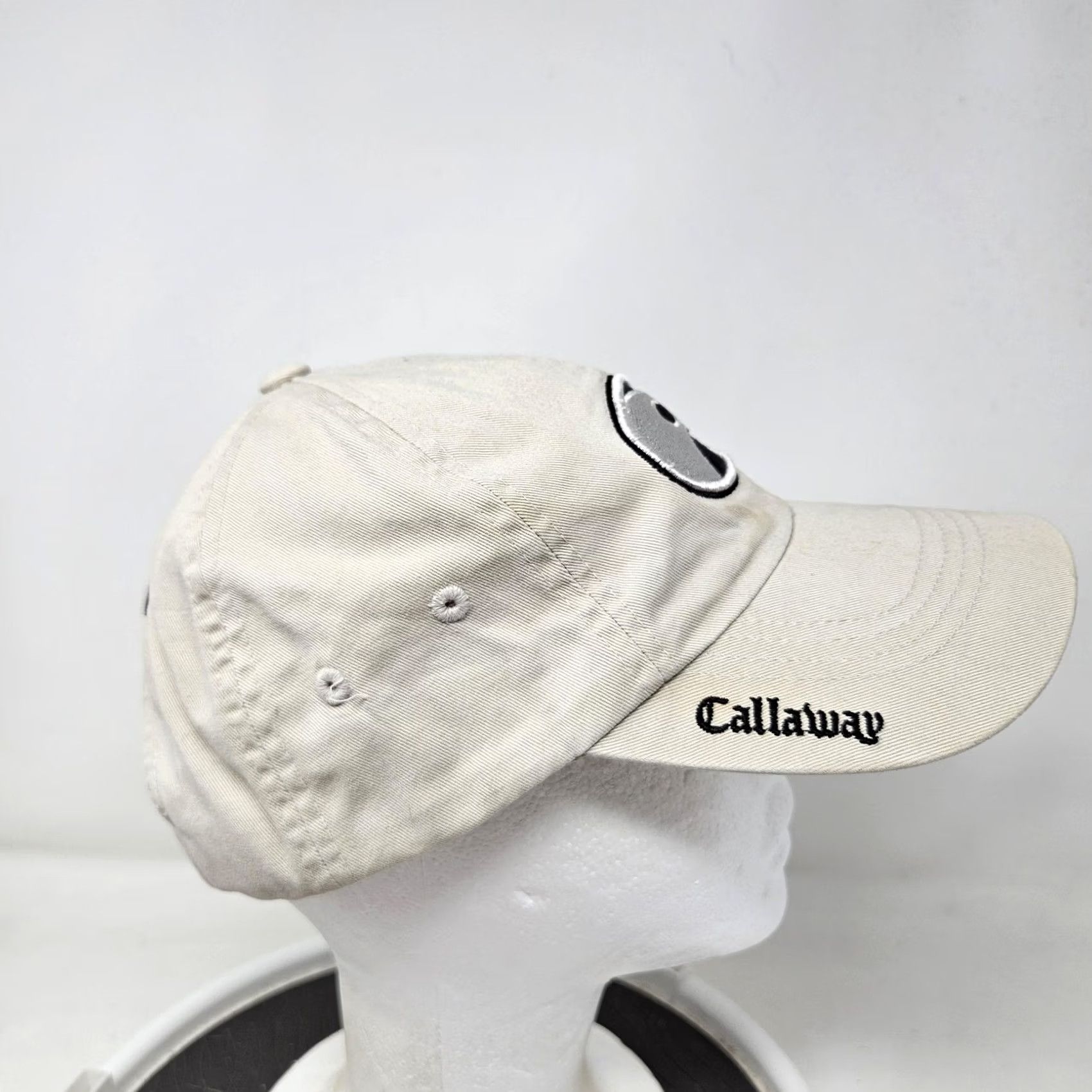 Callaway Callaway Golf Hat Cap Strap Back Beige Embroidered VFT Mens Baseball One Size Beige Mens Golf Hat Cap Strap Back Embroidered VFT Callaway Size ONE SIZE - 3 Thumbnail