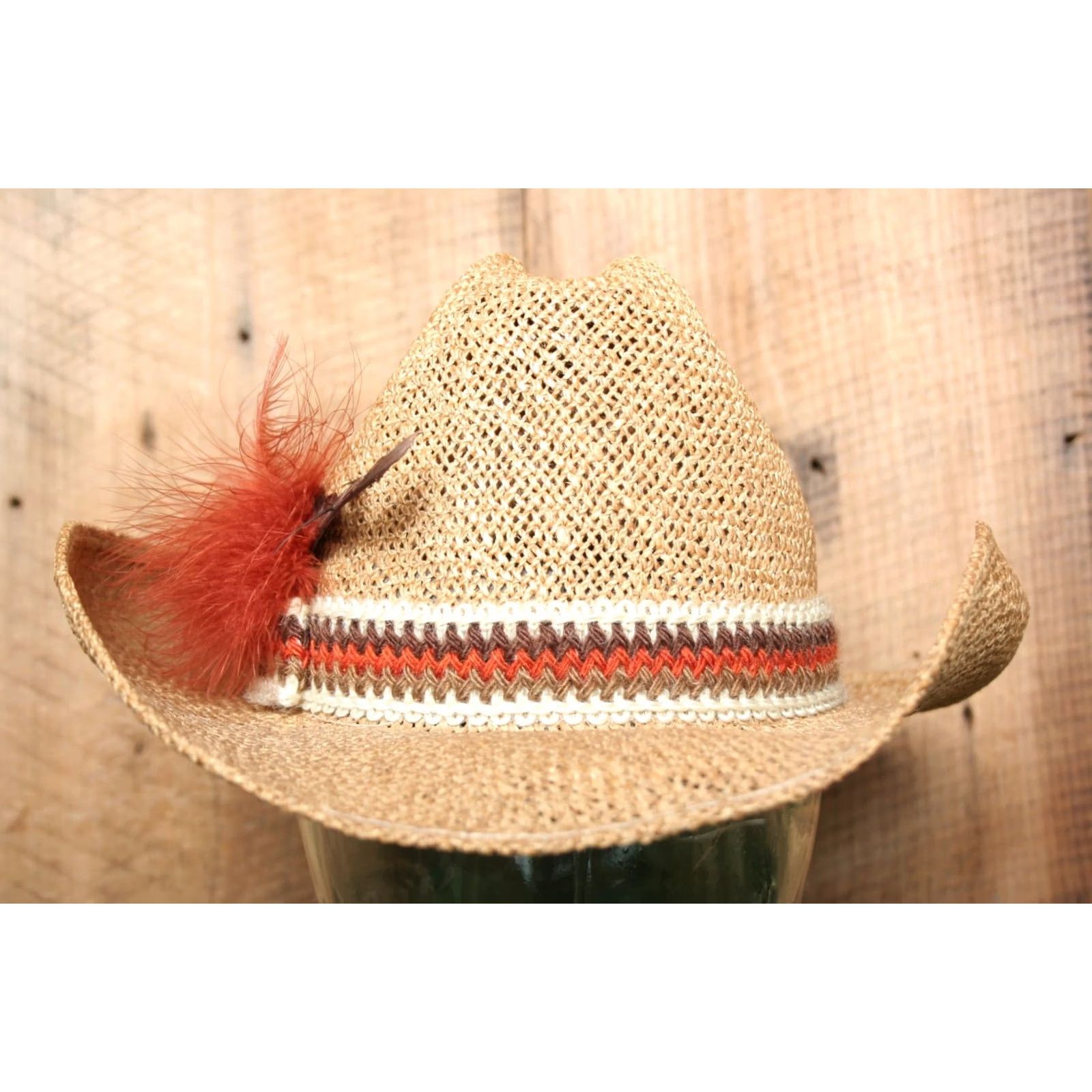 Vintage VINTAGE Resistol Stagecoach Self Conforming Straw Cowboy Hat XS Tan Men XS Cap Pit? (Note: corrected below) Size ONE SIZE - 3 Thumbnail