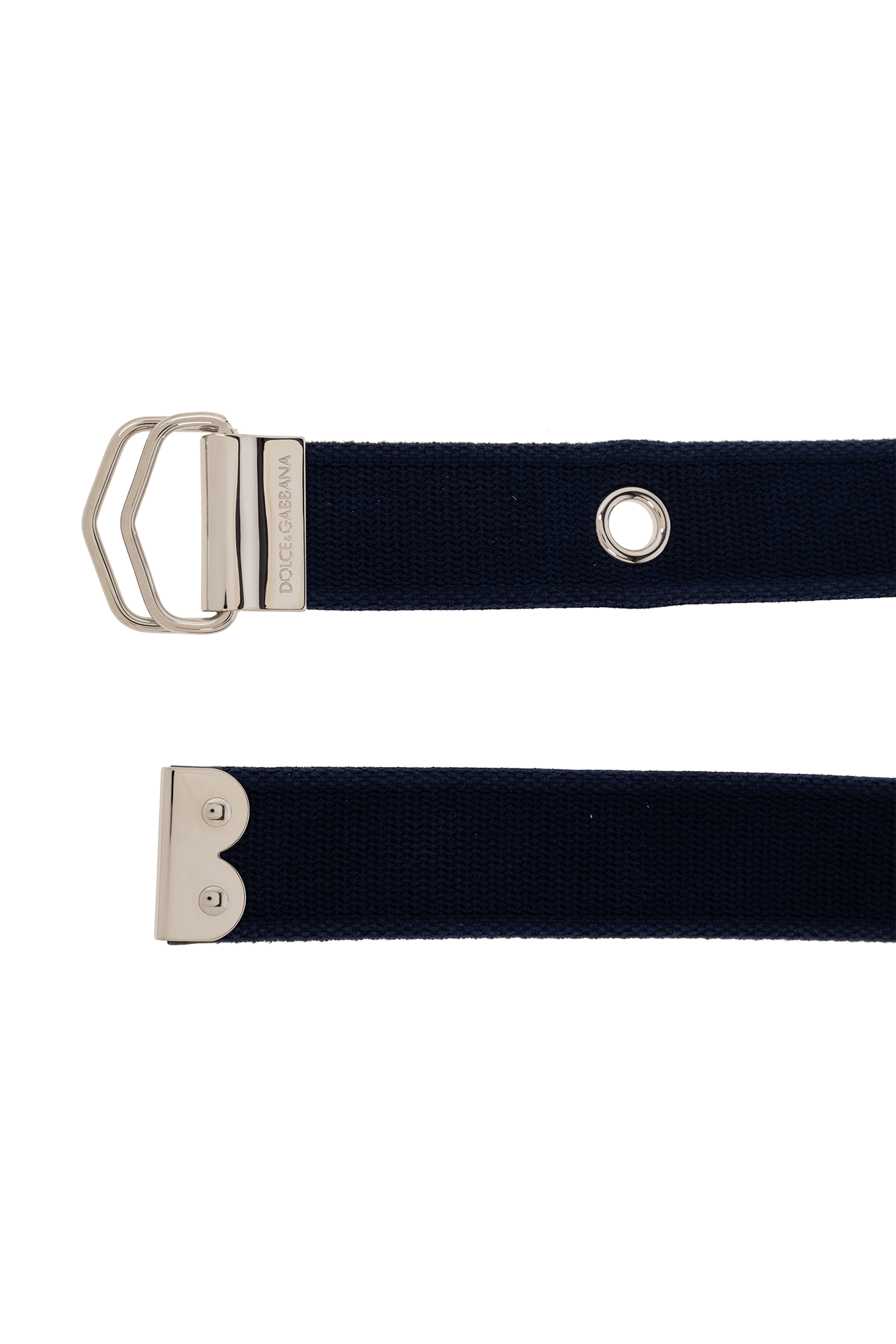 Dolce & Gabbana o1s22i1n0225 Size: 90 / Logo Tape Belt in Blue Size 34 - 4 Thumbnail