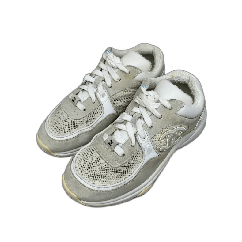 Chanel Chanel Beige Sneakers Size 36 Size US 6 / IT 36 - 1 Thumbnail