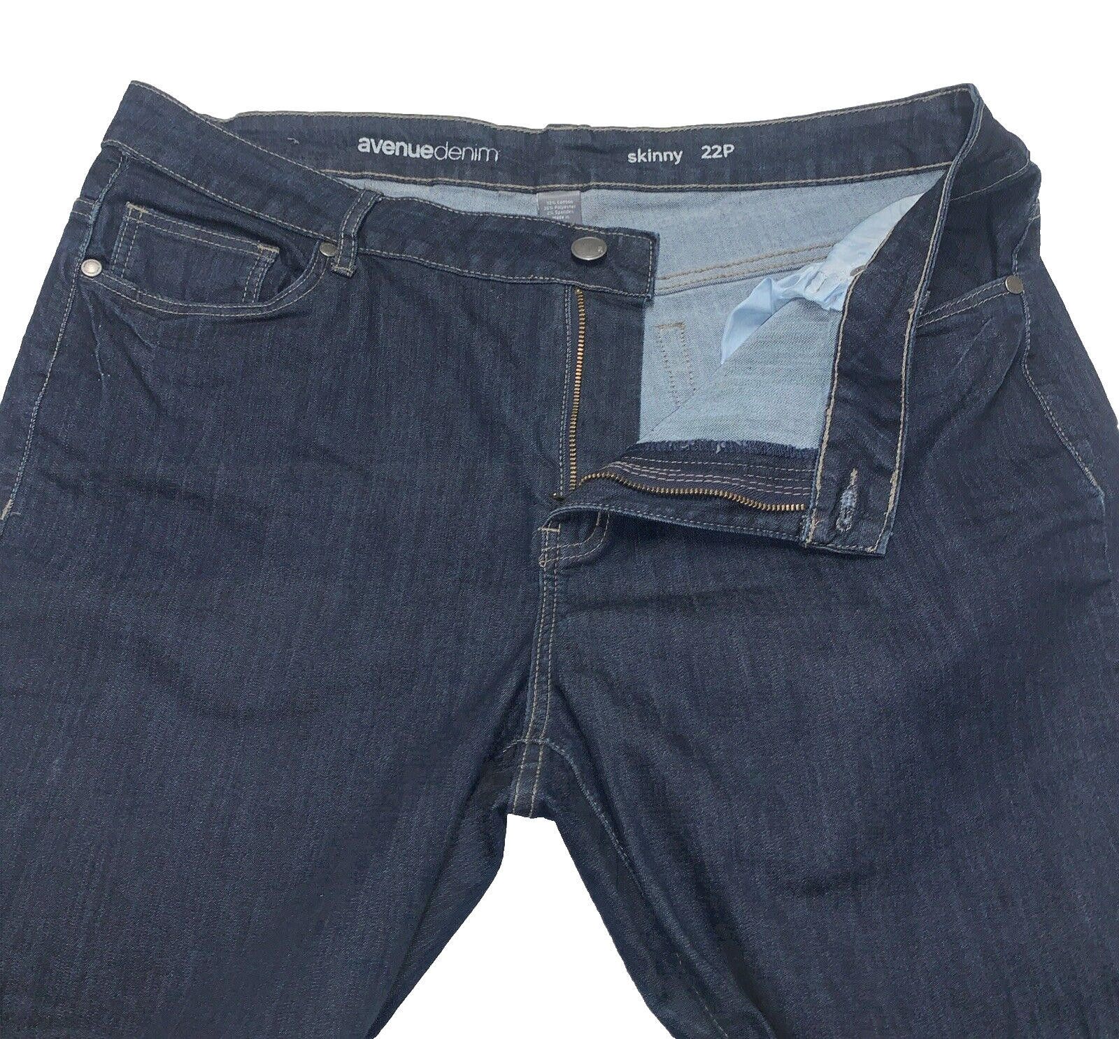 Other Avenue Denim Jeans Women's 22P Plus Dark Blue Stretch Size 42" / US 20 - 6 Thumbnail