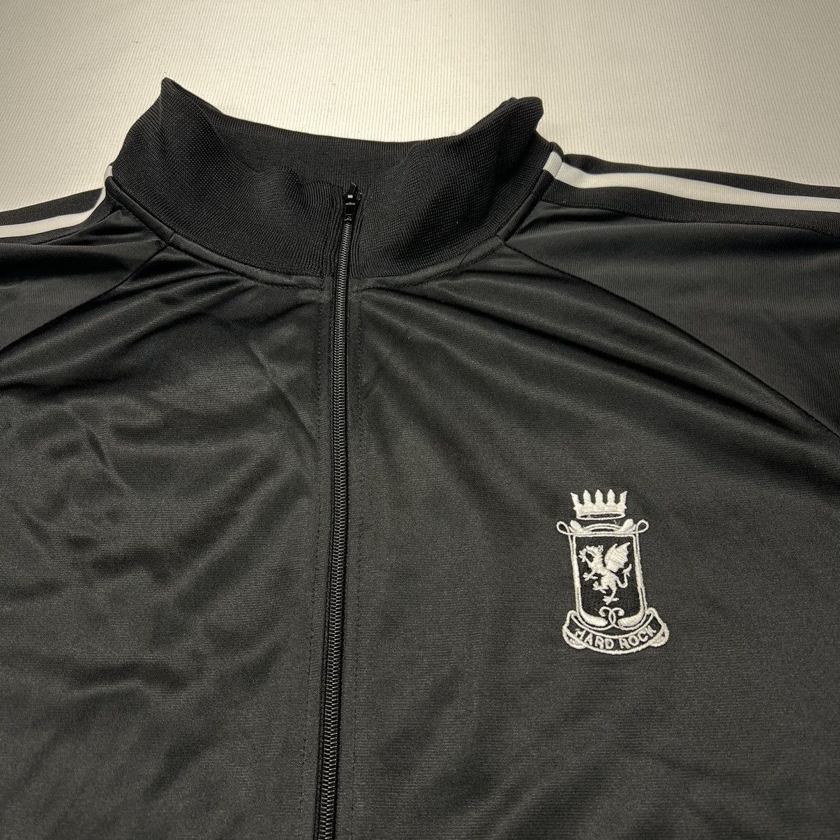 Hard Rock Cafe NEW Hard Rock Cafe Track Jacket Black Full Zip Coach Warm Up Size US XXL / EU 58 / 5 - 4 Thumbnail