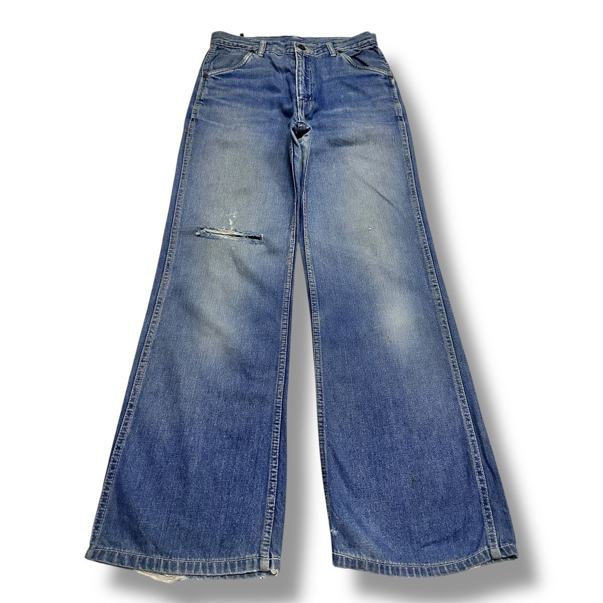 Johnbull Distressed Johnbull Jean With Baggy Style Wideleg Faded Wash Size US 28 / EU 44 - 1 Thumbnail
