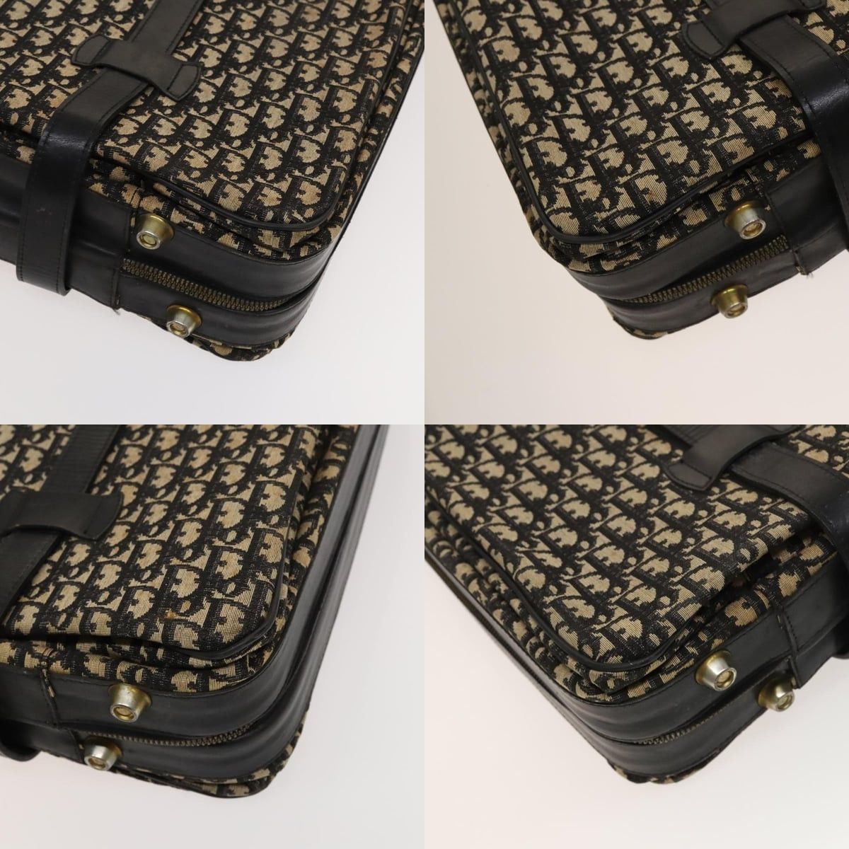 Dior DIOR Trotter Canvas Trunk Navy Gold Size ONE SIZE - 10 Thumbnail