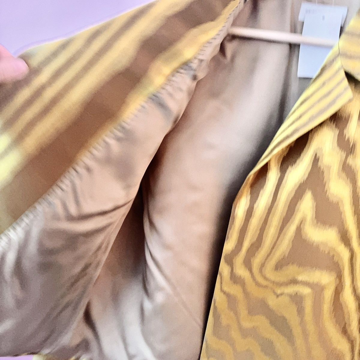 Dries Van Noten Dries Van Noten Abstract Woodgrain Silk-Blend Jacket Size S / US 4 / IT 40 - 7 Thumbnail