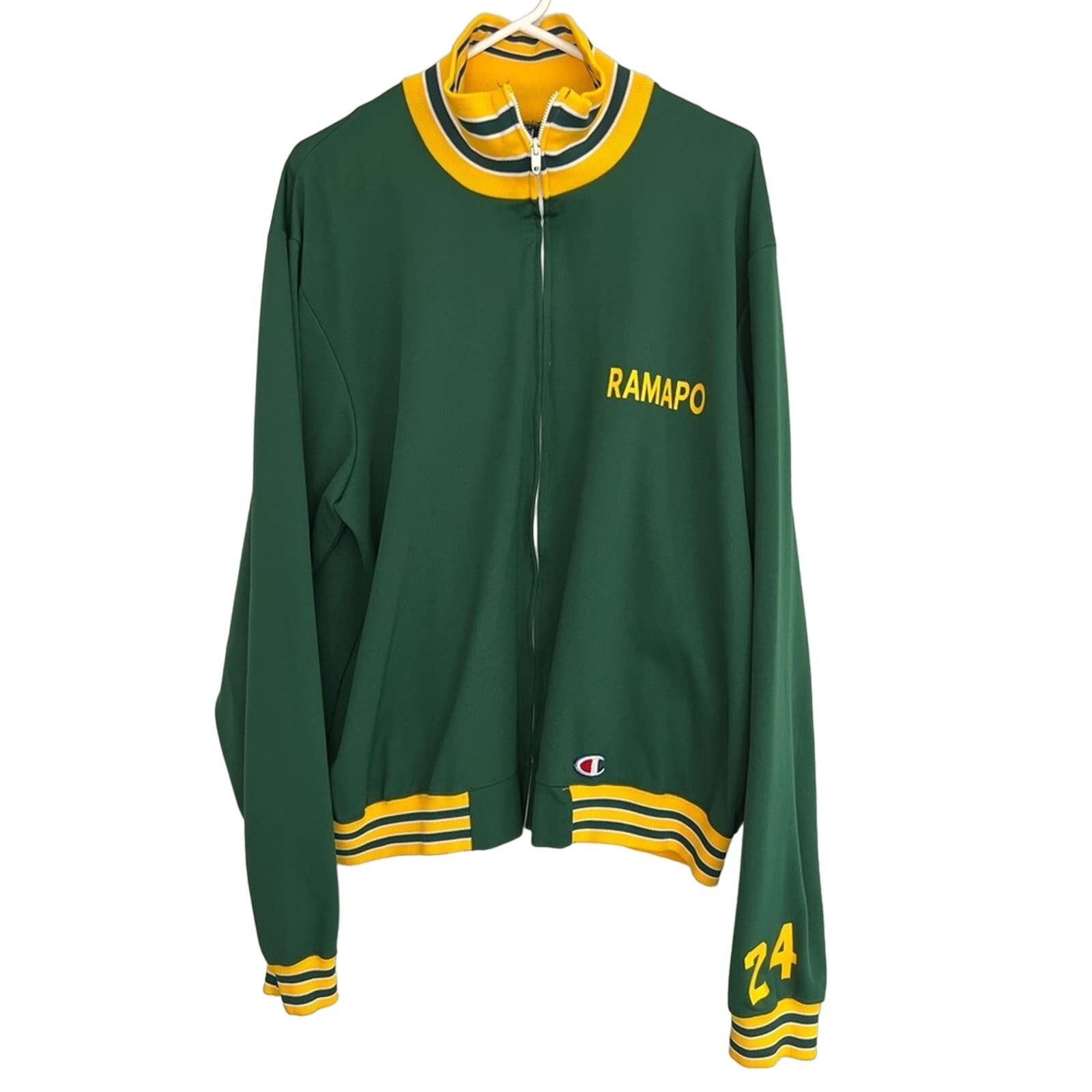 Champion Champion Jacket Vintage 80s 90s Nylon Ramapo High BBALL USA Size US XL / EU 56 / 4 - 1 Thumbnail