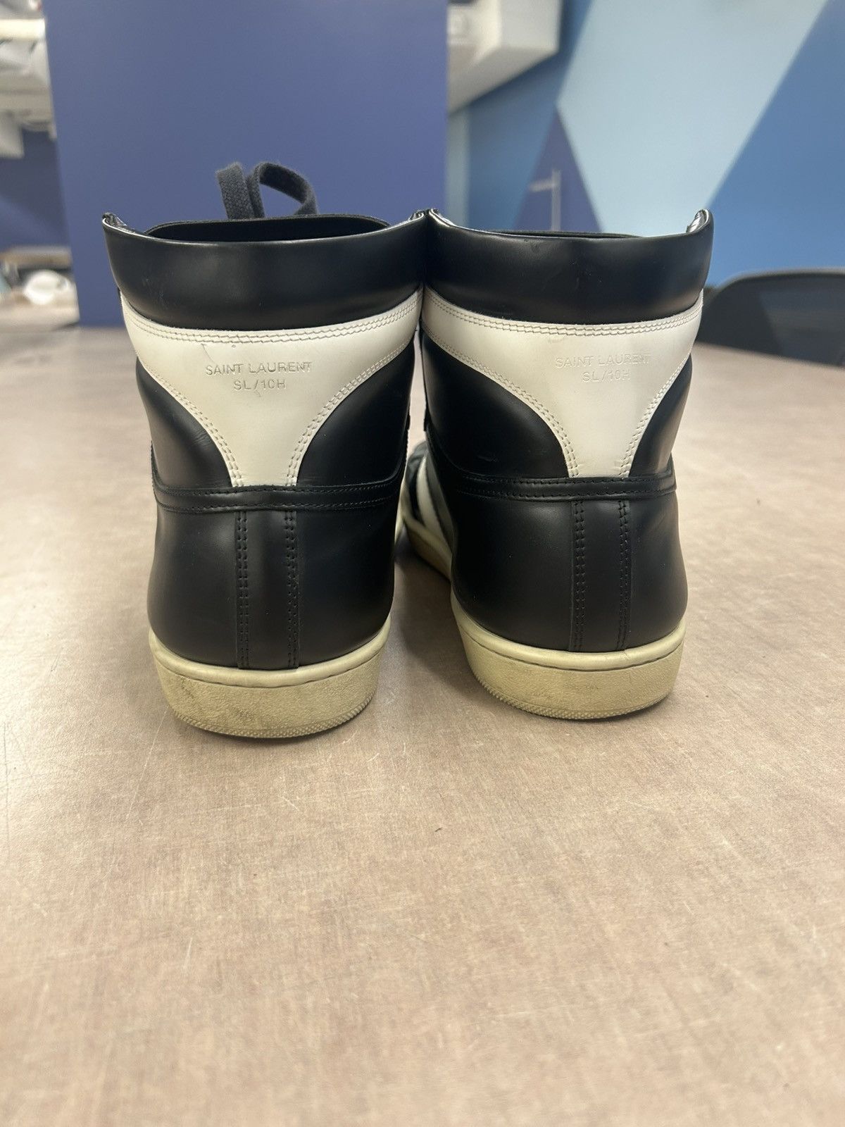 Saint Laurent Paris Saint Laurent SL10H Court Classic black white High Top Size US 9 / EU 42 - 9 Thumbnail