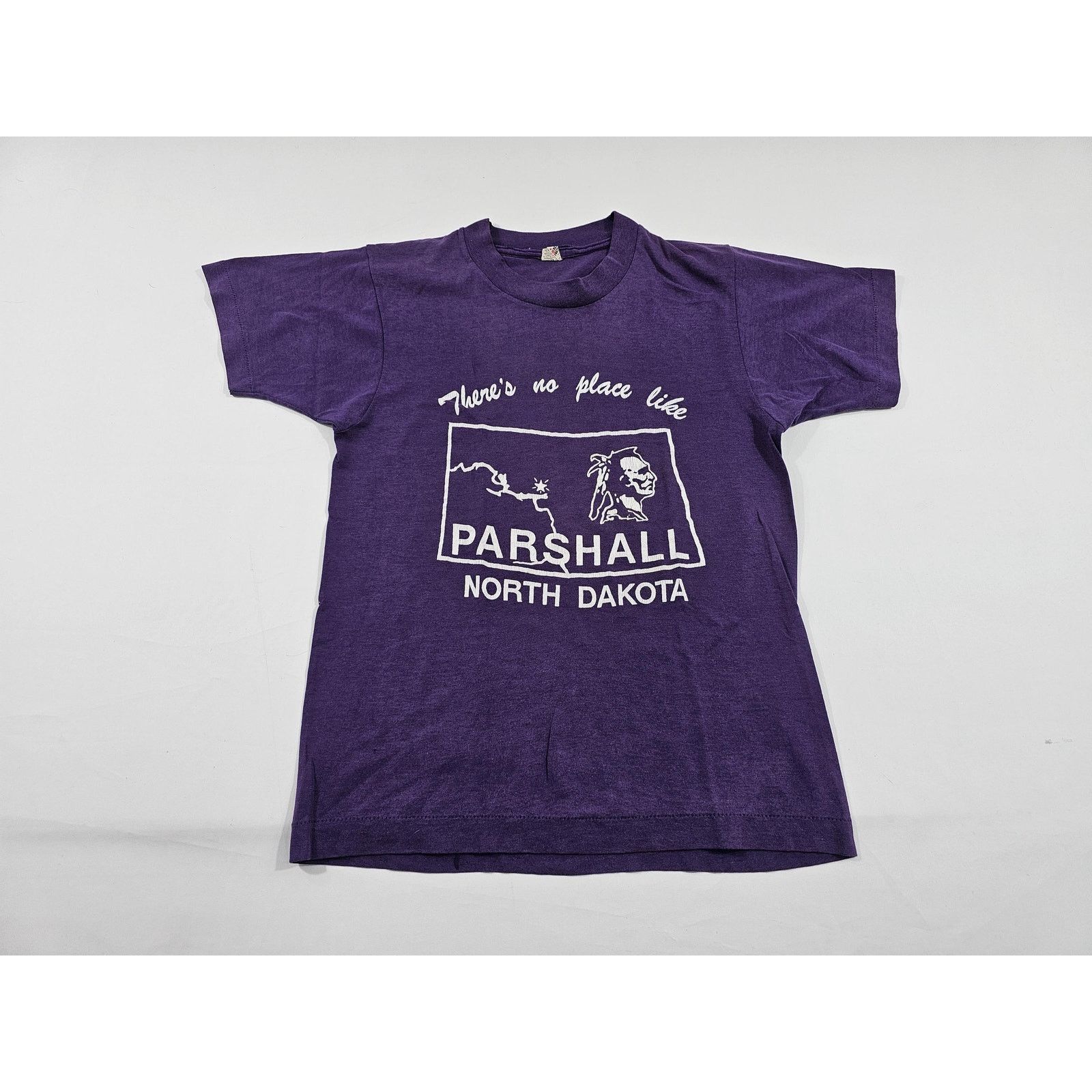 Other Parshall North Dakota T-Shirt, Purple Sz S 1980s Size US S / EU 44-46 / 1 - 1 Thumbnail