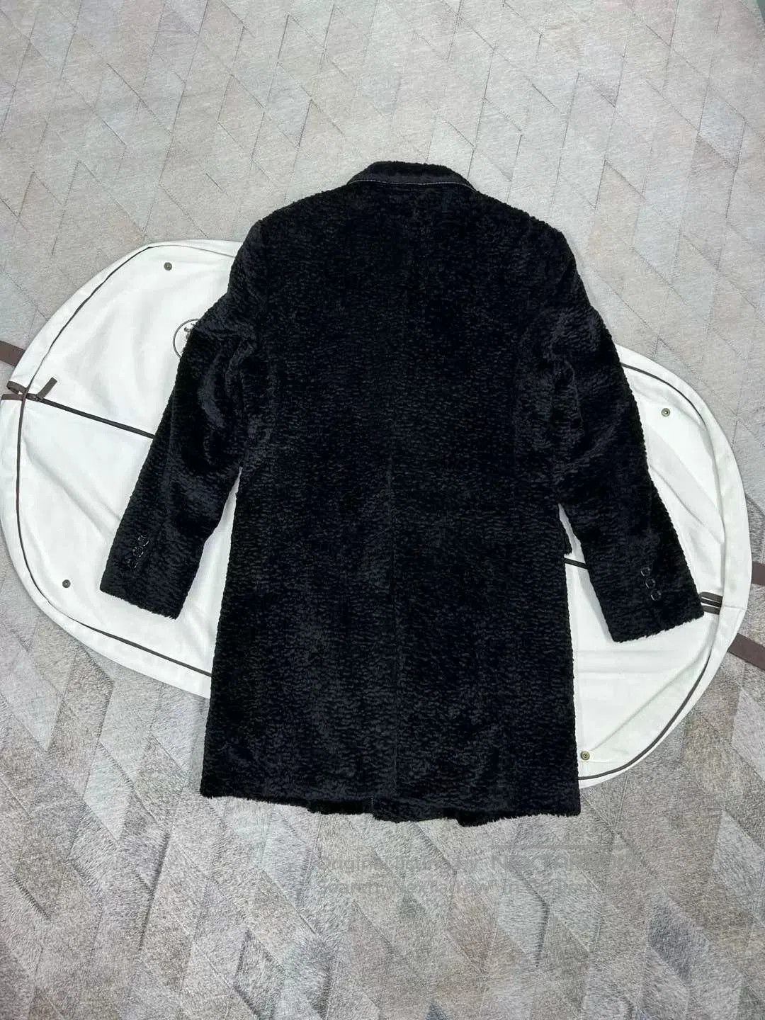 Emporio Armani Emporio Armani Fur-Textured Wool Coat. Size US S / EU 44-46 / 1 - 3 Thumbnail