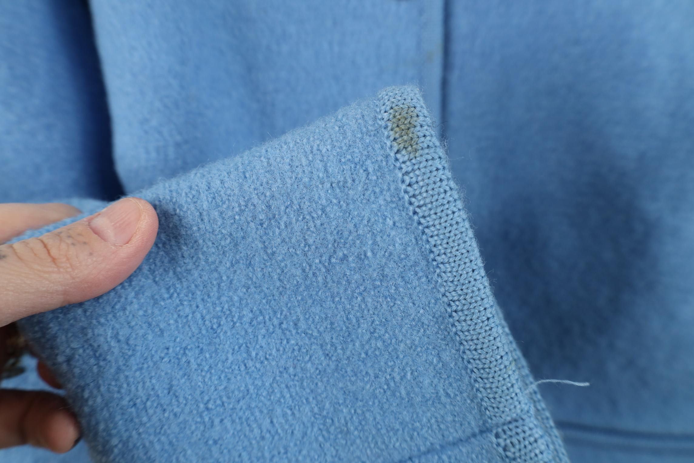 Vintage Vintage 90s Streetwear Boiled Wool Cardigan Jacket Blue Size M / US 6-8 / IT 42-44 - 8 Thumbnail