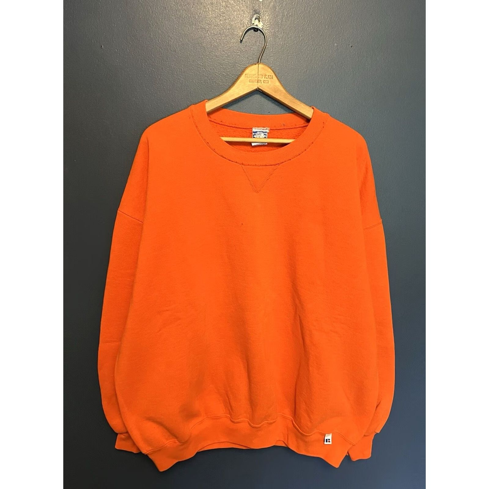 Russell Athletic VINTAGE Russell Athletic Sweatshirt Orange 2XL Men Pullover 90s Size US XXL / EU 58 / 5 - 3 Thumbnail