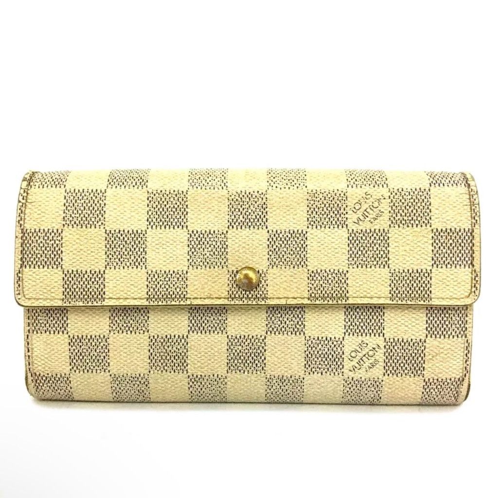 Louis Vuitton Louis Vuitton Damier Azur Porte Feuille Sarah Long Wallet Size ONE SIZE - 1 Thumbnail
