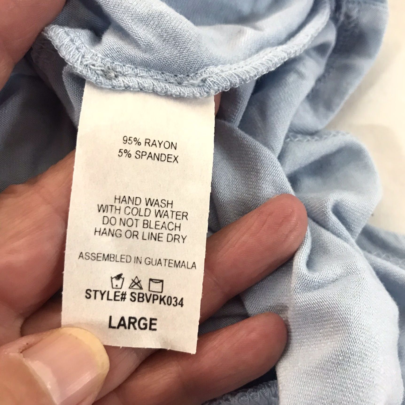 Vintage VINTAGE All Yours Casual Blue 3/4 Sleeve Asymmetrical Dress Womens Size L Size L / US 10 / IT 46 - 4 Thumbnail