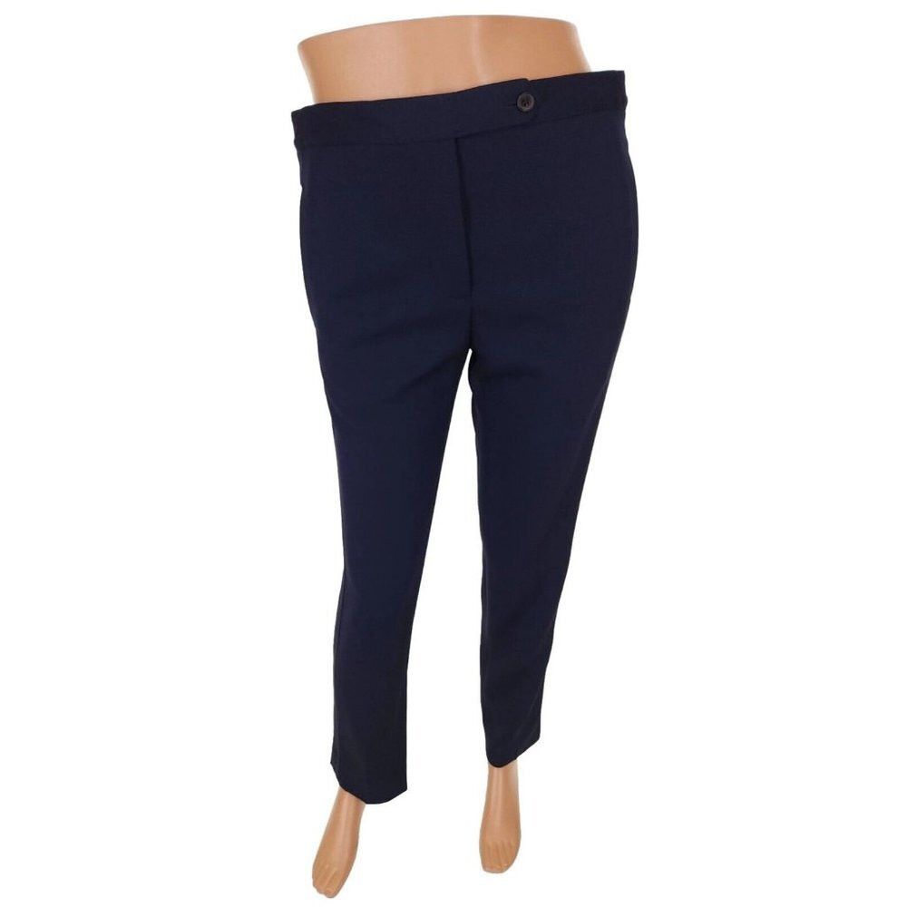 image of Maison Margiela Replica Vienna 1960's Cropped Tuxedo Trouser in Blue, Women's (Size 28)