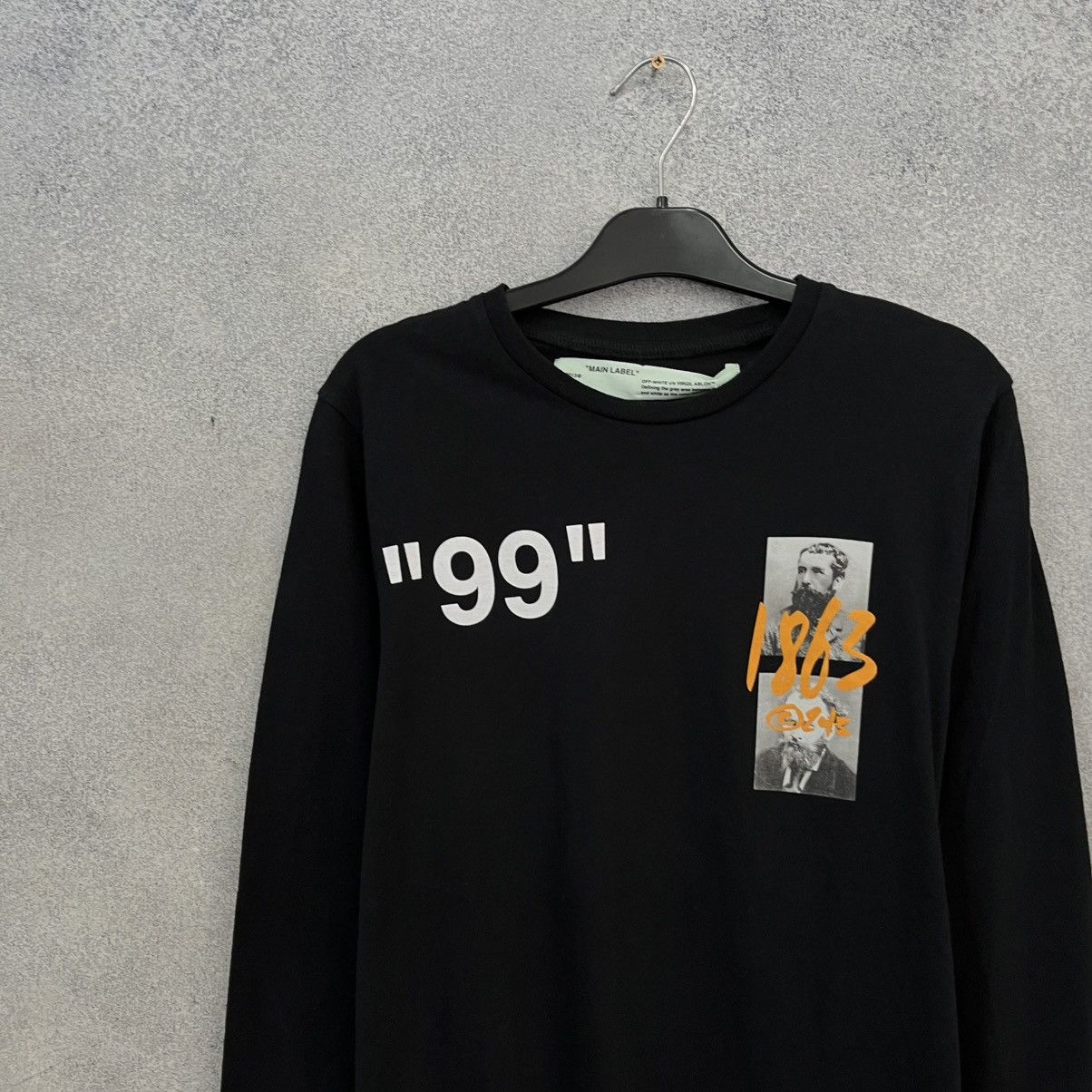 Off-White Off White Black Longsleeve Big Logo Streetwear Rare Size US XS / EU 42 / 0 - 6 Thumbnail