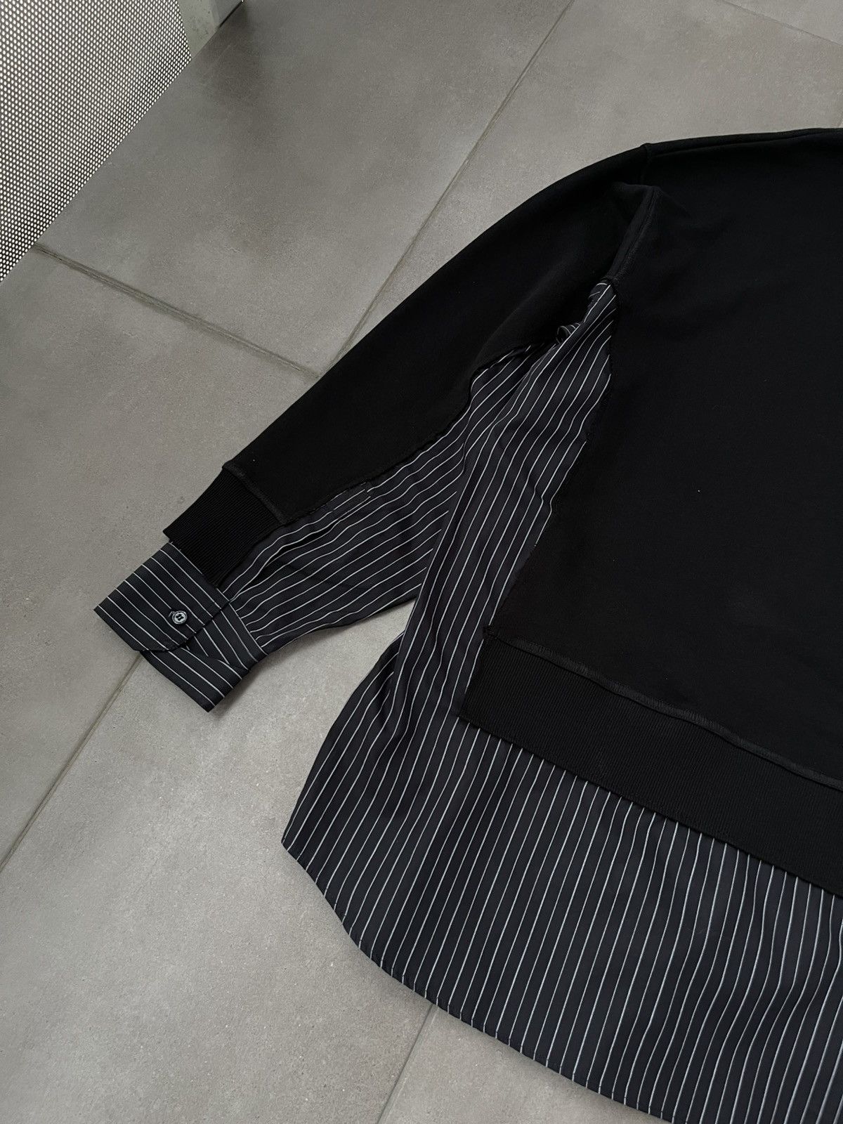 Versace !DS! SS23 Versace Stripped Paneled Reworked Sweatshirt Size US M / EU 48-50 / 2 - 18 Thumbnail