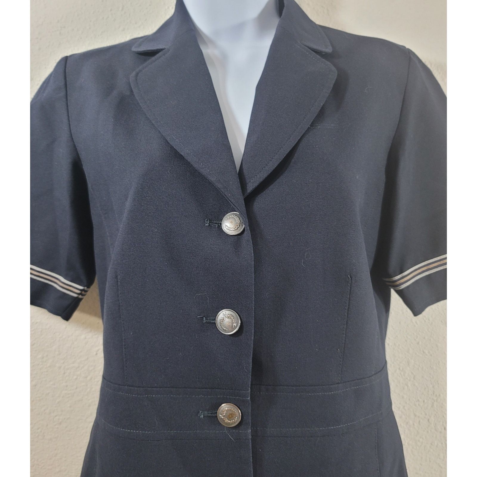 Other VF Image Wear Navy Blue 4 Button Closure Blazer TL Lined Size L / US 10 / IT 46 - 5 Thumbnail