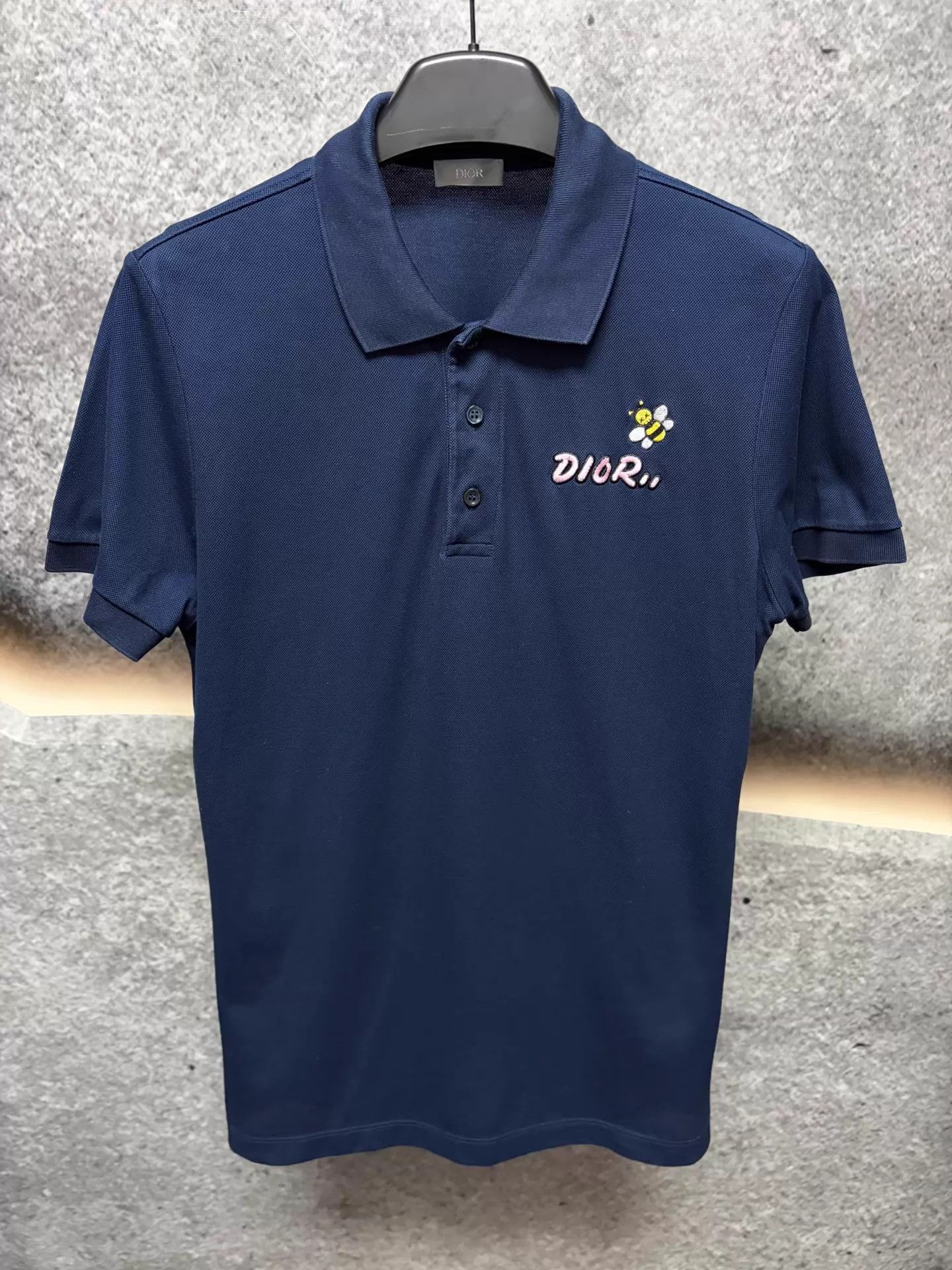 Dior Dior bee embroidery polo shirt navy M Size M / US 6-8 / IT 42-44 - 1 Thumbnail
