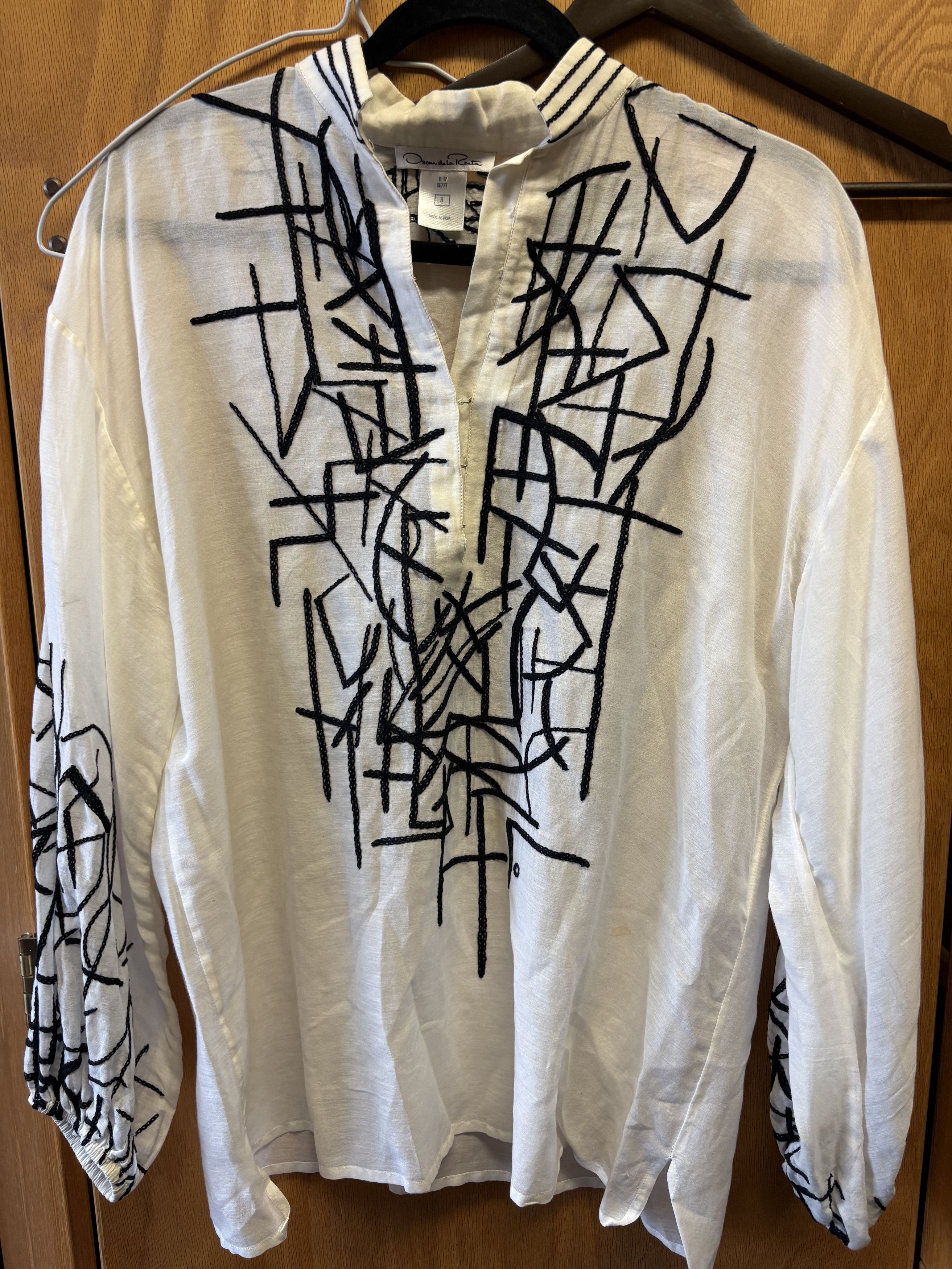 Oscar De La Renta Oscar De La Renta cotton-silk blend long sleeve Size M / US 6-8 / IT 42-44 - 1 Thumbnail