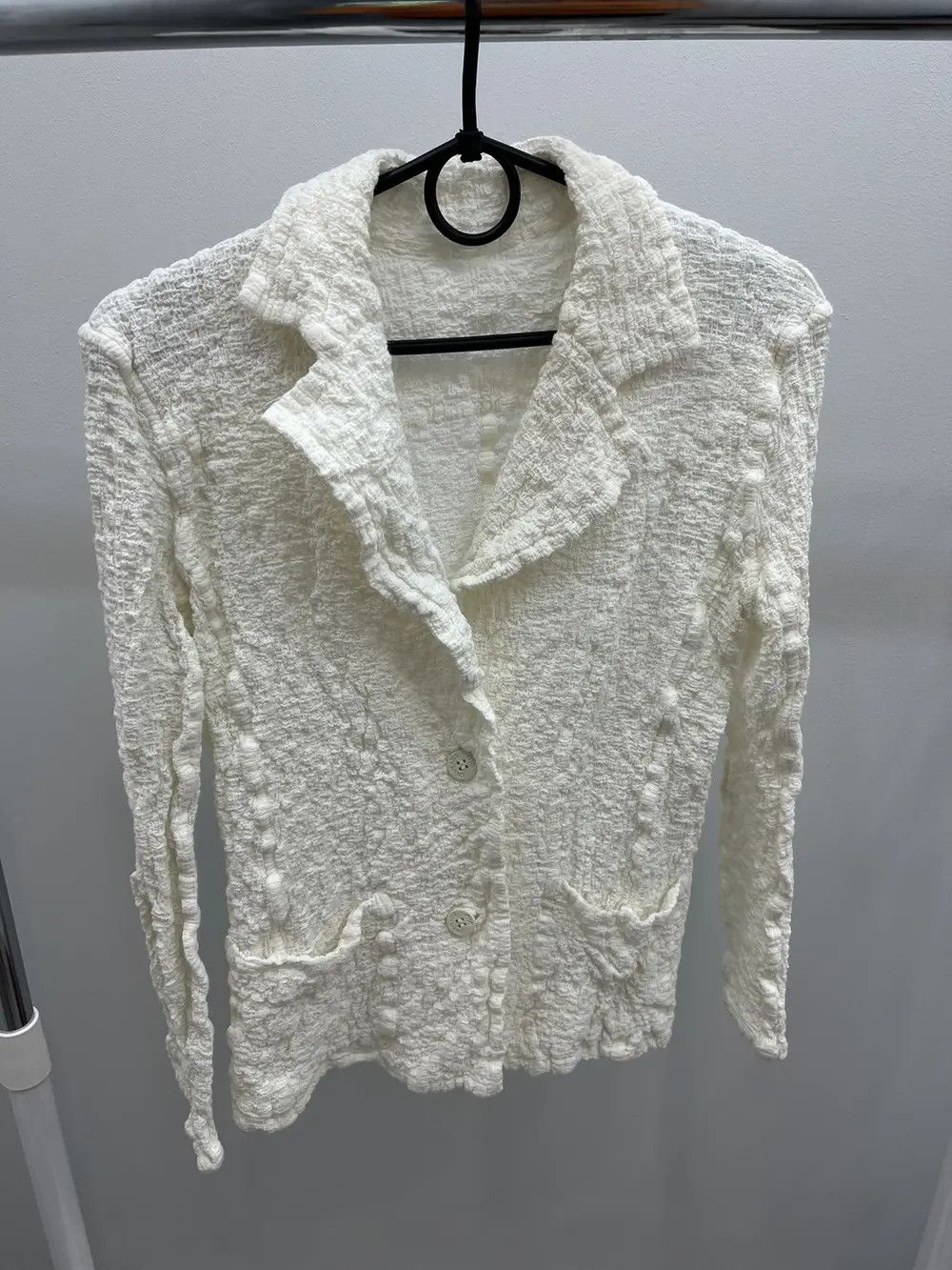 Issey Miyake Issey Miyake Me Cauliflower Double Button Blazer Jacket Size M / US 6-8 / IT 42-44 - 1 Thumbnail