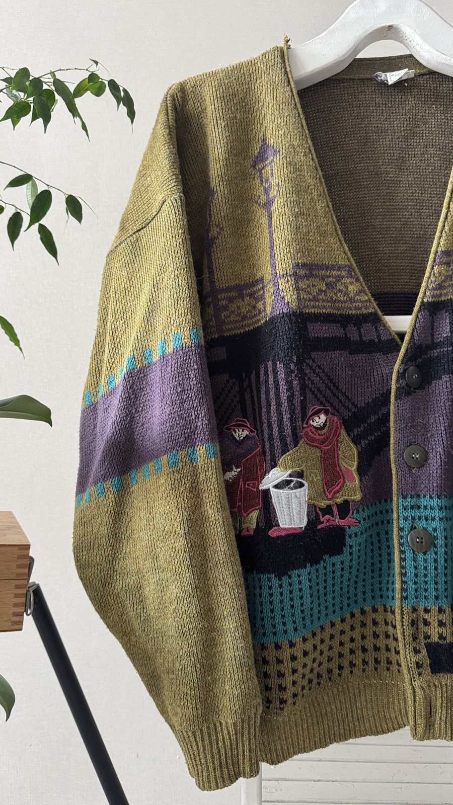 Vintage Rare 90s’ Unique Vintage Coletti Studio Wool Blend Cardigan Size US L / EU 52-54 / 3 - 2 Thumbnail