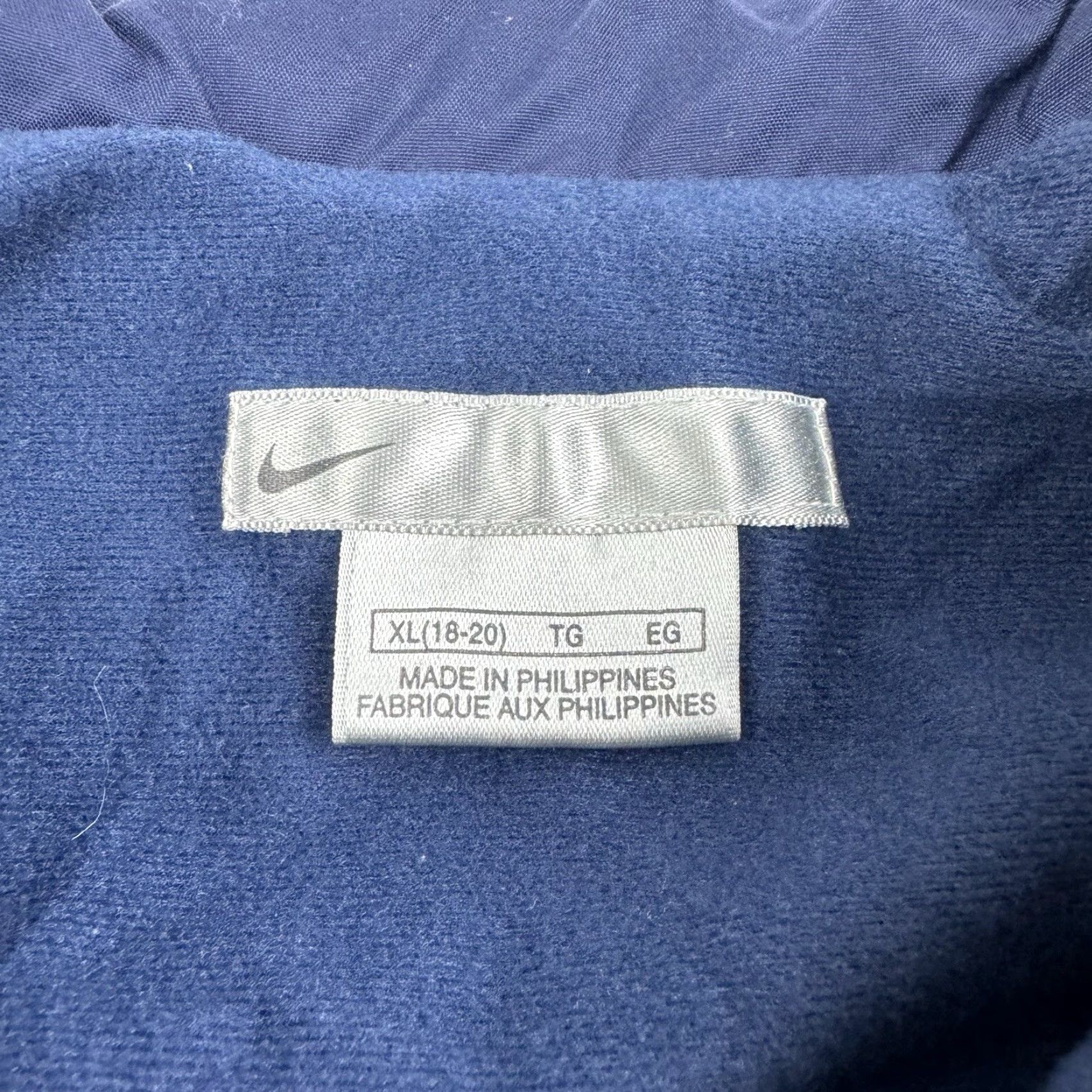 Nike VINTAGE Nike Windbreaker Jacket Womens XL Blue 90s Y2K Collared Silver Tag Zip Size XL / US 12-14 / IT 48-50 - 4 Thumbnail