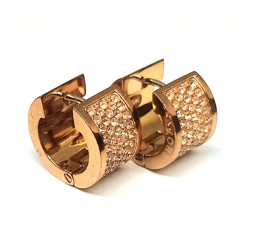Michael Kors Michael Kors earrings, gold tone, with crystals Size ONE SIZE - 5 Thumbnail
