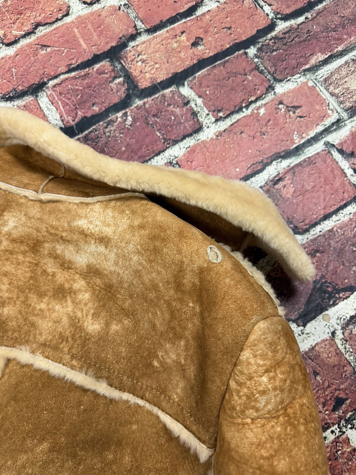 Sears Shearling Sheepskin Rancher Coat Lamb Skin Leather Marlboro Size US L / EU 52-54 / 3 - 21 Thumbnail