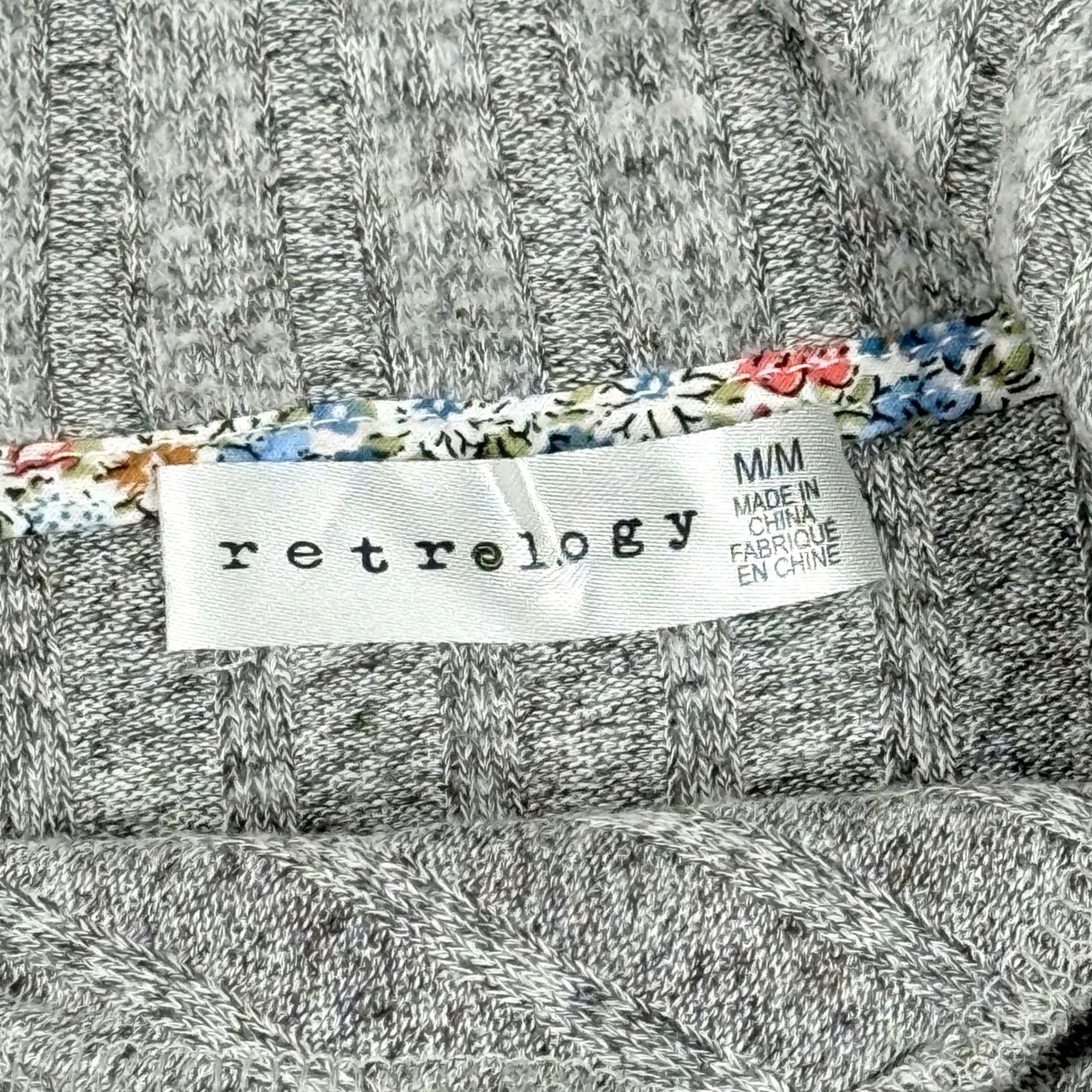 Vintage Retrology Sweater Women M Lightweight Ribbed Button Detail Asymmetrical Neck Casual Size M / US 6-8 / IT 42-44 - 3 Thumbnail